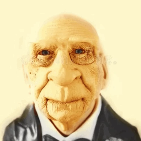 A strange looking old man.